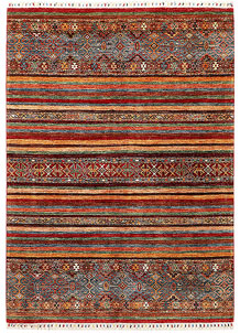 Multi Colored Kazak 5' 10 x 8' - SKU 72431
