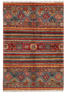 Multi Colored Kazak 5' 8 x 8' 2 - SKU 72433