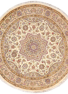 Blanched Almond Kashan 4' 1 x 4' 1 - SKU 72459