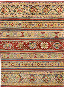 Multi Colored Kazak 5' 1 x 6' 10 - SKU 72711