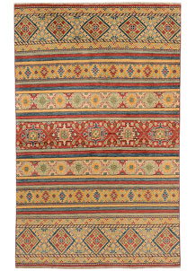 Multi Colored Kazak 4' 10 x 7' - SKU 72712