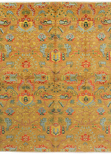 Goldenrod Ikat 7' 11 x 10' - SKU 72716
