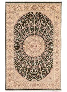 Dark Olive Green Gombud 4' 5 x 7' 1 - SKU 72728