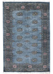 Light Slate Grey Bokhara 4' 1 x 6' 1 - SKU 72759