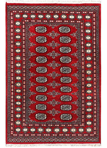 Firebrick Bokhara 4' x 5' 10 - SKU 72768