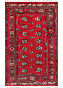 Red Bokhara 4' x 6' 3 - SKU 72769