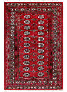Firebrick Bokhara 4' 1 x 6' 2 - SKU 72771