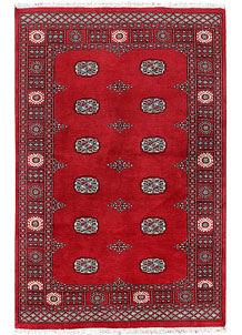 Firebrick Bokhara 4' x 6' 2 - SKU 72785