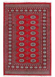 Firebrick Bokhara 4' x 6' - SKU 72790