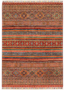 Multi Colored Kazak 5' 1 x 6' 10 - SKU 72886