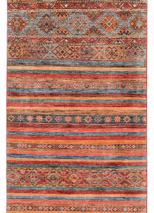 Multi Colored Kazak 3' 5 x 9' 10 - SKU 72918