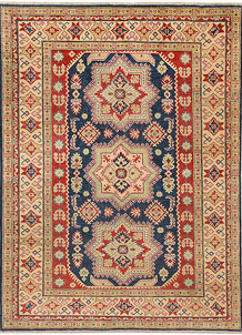 Midnight Blue Kazak 4' 11 x 6' 9 - SKU 72932