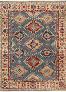 Light Slate Grey Kazak 4' 10 x 6' 2 - SKU 73251