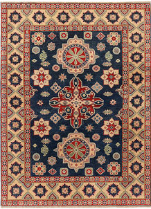 Midnight Blue Kazak 4' 10 x 6' 8 - SKU 73253
