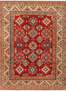 Firebrick Kazak 5' 7 x 7' 5 - SKU 73257