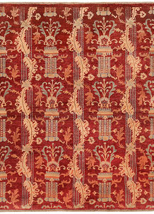 Firebrick Ikat 5' x 6' 4 - SKU 73319