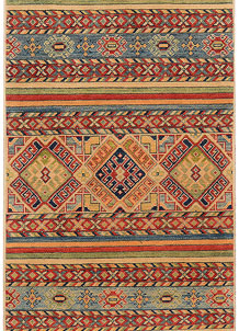 Multi Colored Kazak 2' 6 x 6' 2 - SKU 73320