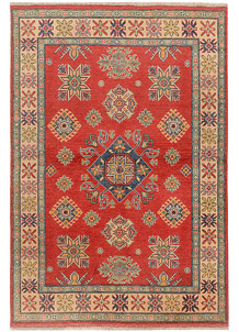 Red Kazak 4' 9 x 6' 11 - SKU 73348