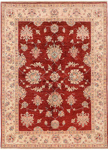 Firebrick Oushak 4' 11 x 6' 8 - SKU 73364