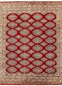 Firebrick Jaldar 6' 7 x 7' 7 - SKU 73371