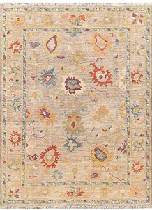 Tan Oushak 9' x 11' 11 - SKU 73481