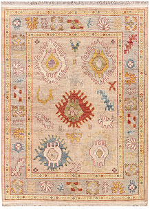 Peach Puff Oushak 5' 4 x 6' 11 - SKU 73483
