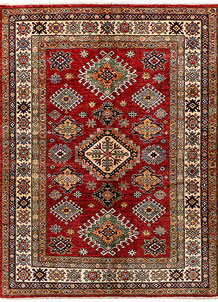 Firebrick Kazak 4' 11 x 6' 8 - SKU 73529