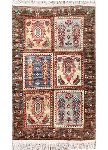 Saddle Brown Kazak 1' 11 x 3' - SKU 73554