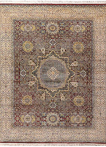 Dark Red Mamluk 8' x 9' 9 - SKU 73593