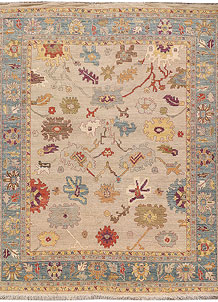 Tan Oushak 12' 4 x 14' 6 - SKU 73603