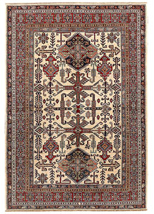 Blanched Almond Kazak 5' 11 x 8' 7 - SKU 73628