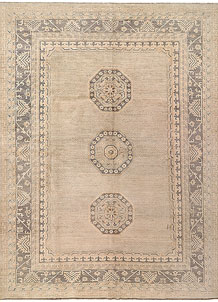 Blanched Almond Oushak 8' 10 x 11' 9 - SKU 73644