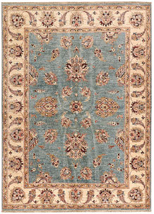 Cadet Blue Oushak 4' 10 x 6' 9 - SKU 73685