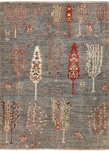 Grey Herati 4' 11 x 6' 7 - SKU 73686