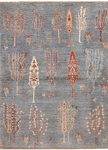 Light Slate Grey Herati 4' 8 x 6' 5 - SKU 73689