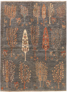 Dim Grey Herati 4' 11 x 6' 8 - SKU 73691
