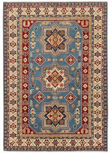Steel Blue Kazak 6' 7 x 9' 7 - SKU 73696