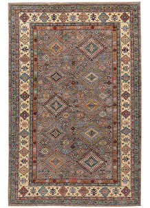 Dark Grey Kazak 6' 6 x 9' 10 - SKU 73736