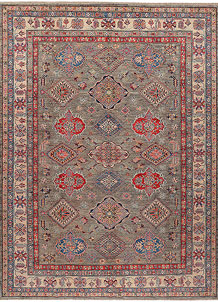 Dark Grey Kazak 7' 10 x 10' 6 - SKU 73738