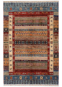 Multi Colored Kazak 5' 6 x 8' 2 - SKU 73754