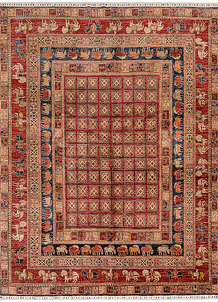Multi Colored Kazak 7' 9 x 10' 1 - SKU 73765
