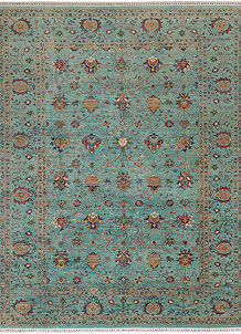 Cadet Blue Kazak 8' 10 x 12' 1 - SKU 73772