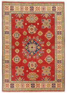 Firebrick Kazak 4' 9 x 6' 10 - SKU 73810