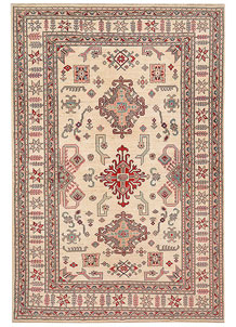 Blanched Almond Kazak 6' 6 x 9' 9 - SKU 73814