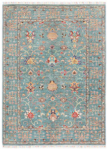Cadet Blue Kazak 5' 8 x 7' 9 - SKU 73875