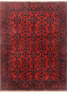 Firebrick Khal Mohammadi 4' 11 x 6' 5 - SKU 73900
