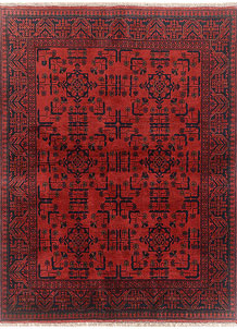 Firebrick Khal Mohammadi 4' 11 x 6' 4 - SKU 73901