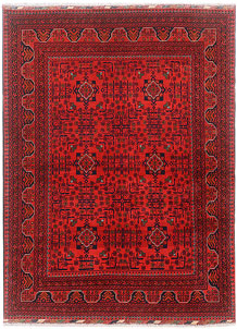 Firebrick Khal Mohammadi 4' 11 x 6' 7 - SKU 73912