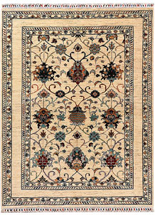 Blanched Almond Kazak 5' 1 x 6' 8 - SKU 73929