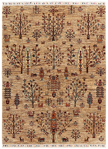 Navajo White Kazak 4' 11 x 6' 9 - SKU 73931